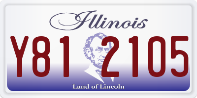 IL license plate Y812105