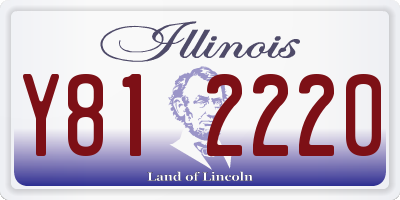 IL license plate Y812220
