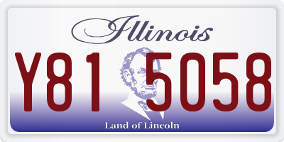 IL license plate Y815058