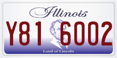 IL license plate Y816002