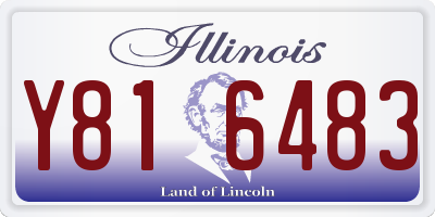 IL license plate Y816483
