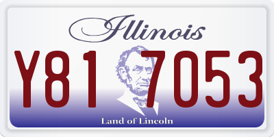 IL license plate Y817053