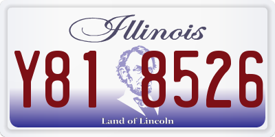 IL license plate Y818526