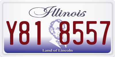 IL license plate Y818557