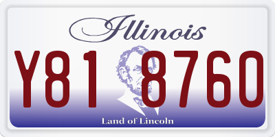 IL license plate Y818760