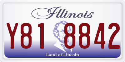 IL license plate Y818842