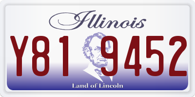 IL license plate Y819452
