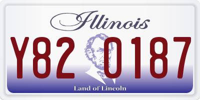 IL license plate Y820187