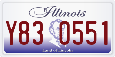 IL license plate Y830551
