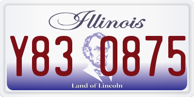 IL license plate Y830875