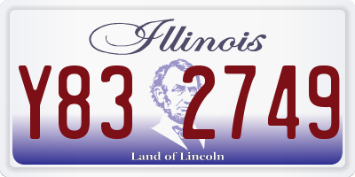 IL license plate Y832749