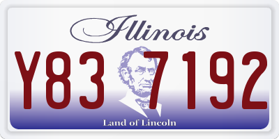 IL license plate Y837192