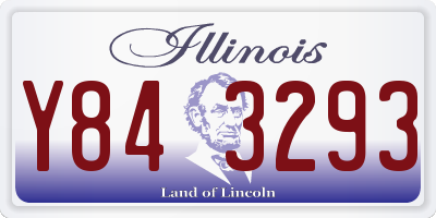 IL license plate Y843293