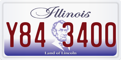 IL license plate Y843400