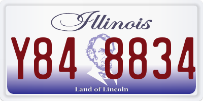 IL license plate Y848834