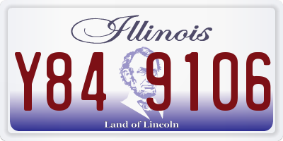 IL license plate Y849106