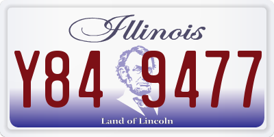 IL license plate Y849477