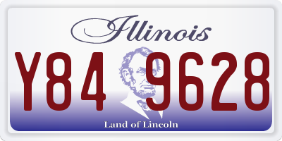 IL license plate Y849628