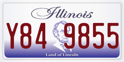 IL license plate Y849855