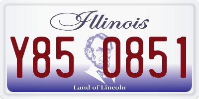 IL license plate Y850851