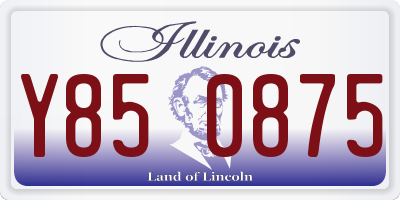 IL license plate Y850875