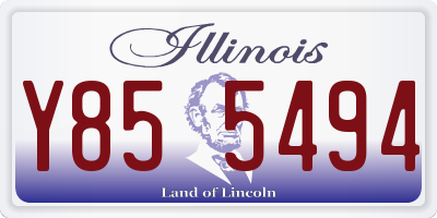 IL license plate Y855494