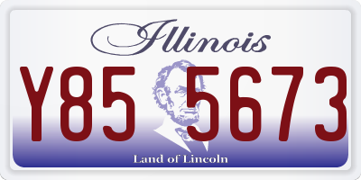 IL license plate Y855673