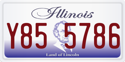 IL license plate Y855786