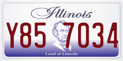 IL license plate Y857034