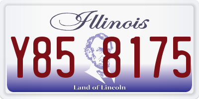 IL license plate Y858175