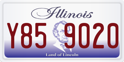 IL license plate Y859020