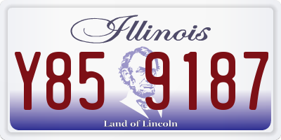IL license plate Y859187
