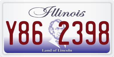 IL license plate Y862398