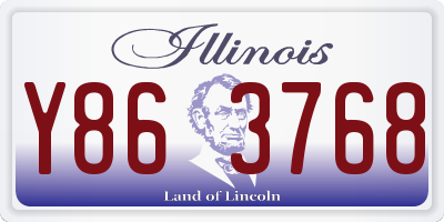 IL license plate Y863768