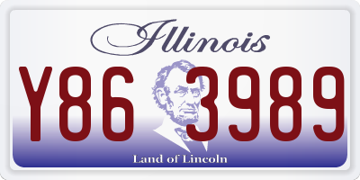 IL license plate Y863989