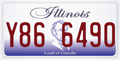 IL license plate Y866490