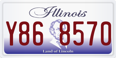 IL license plate Y868570