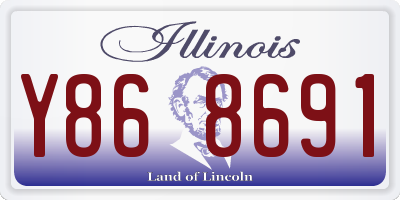IL license plate Y868691
