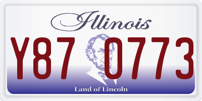 IL license plate Y870773