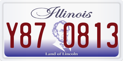 IL license plate Y870813