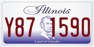 IL license plate Y871590