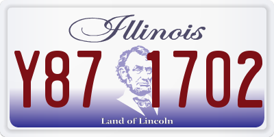 IL license plate Y871702