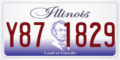 IL license plate Y871829