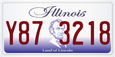 IL license plate Y873218