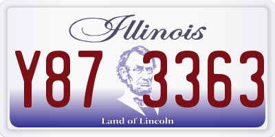 IL license plate Y873363