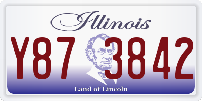IL license plate Y873842