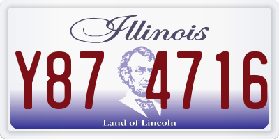IL license plate Y874716