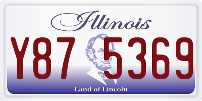 IL license plate Y875369