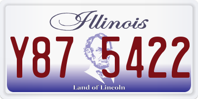 IL license plate Y875422