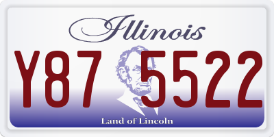 IL license plate Y875522